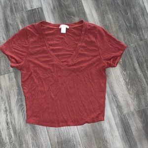 Maroon V-Neck
